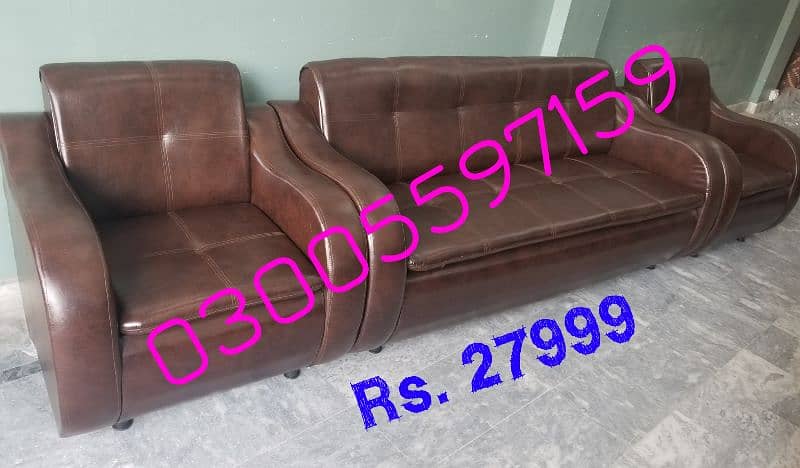 sofa set leather fabric 5,7 seater design furniture home chair table 16