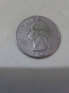 1995 P Washington Quarter. old coin and rare coin