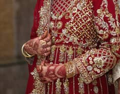 Red Bridal dress