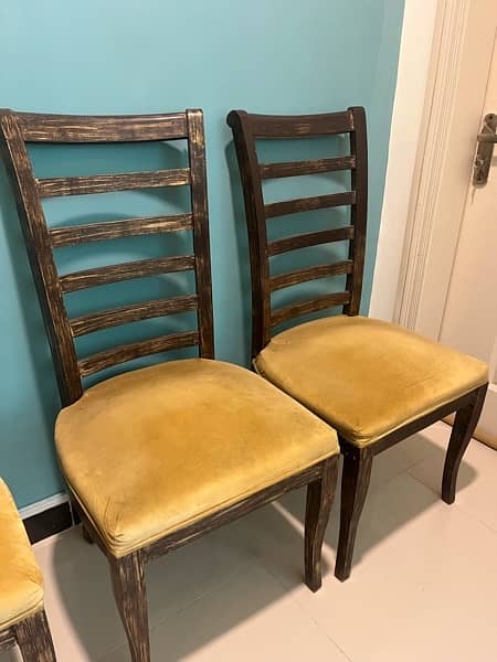 6 dining chairs (not dining table) for sale 3