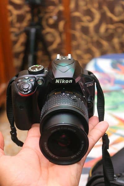 Nikon d3400 with 18/55mm Vr Dx. 7