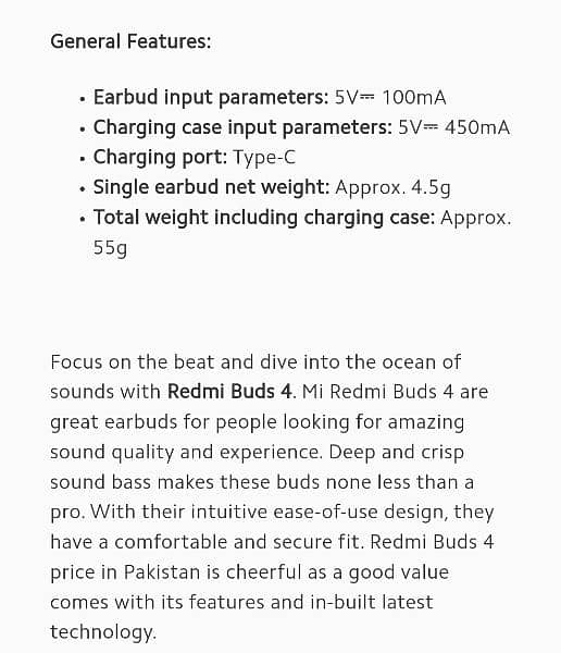 redmi buds 4 excellent buds excellent condition slightly used 8