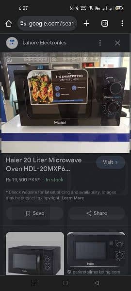 Haier microwave oven 1