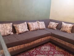 L shape 6 seater sofa set