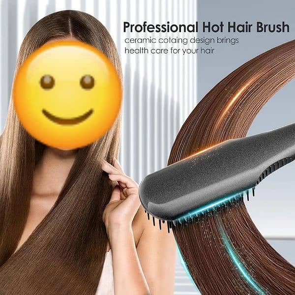 Hot Comb Hair Straightener  women Straightening Brush, 1