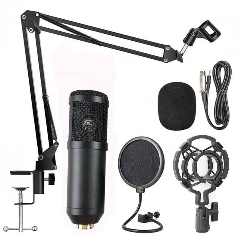 Bm 800 Condenser Mic Microphone +V8 Sound Complete Kit -Podcast Studio 2