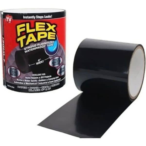 4"(inches) x 5'(feet) Original Waterproof Rubberized Flex Tape Rubber 0