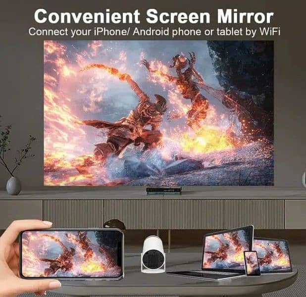 Magcubic Projector Hy300 4K Android 11 Dual Wifi6 200 ANSI Allwinner home  cinema