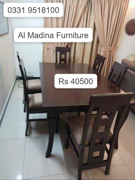 Dining Table 6 seater Solid Wood 3