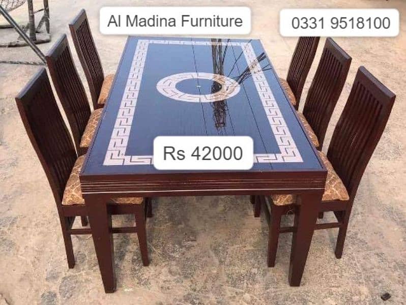 Dining Table 6 seater Solid Wood 5