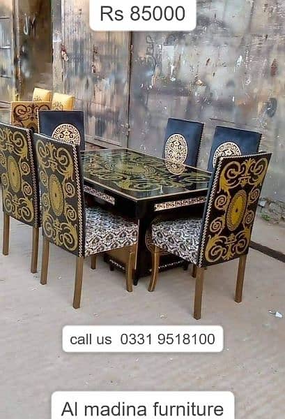 Dining Table 6 seater Solid Wood 16