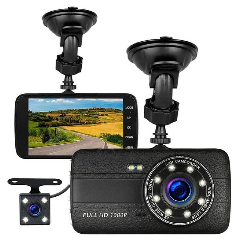 IIWEY DashCam Front and Rear 170° Wide Angle Night Vision DVR 1