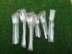 Handmade Spoon and Fork Cutlery Set – 29 Pieces of Stainless Steel
