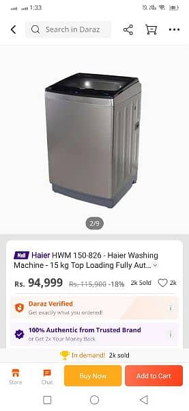 Brand New Haier Automatic Washing and Dryer 0
