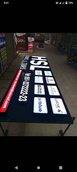 led sign board 3D 3