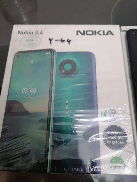 Nokia 3.4 (4GB/64GB) Android 12 (Grey Color)  PTA Approved 2