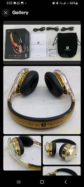 Monster Diamond Tears Edge heavy sound system  headphones 1