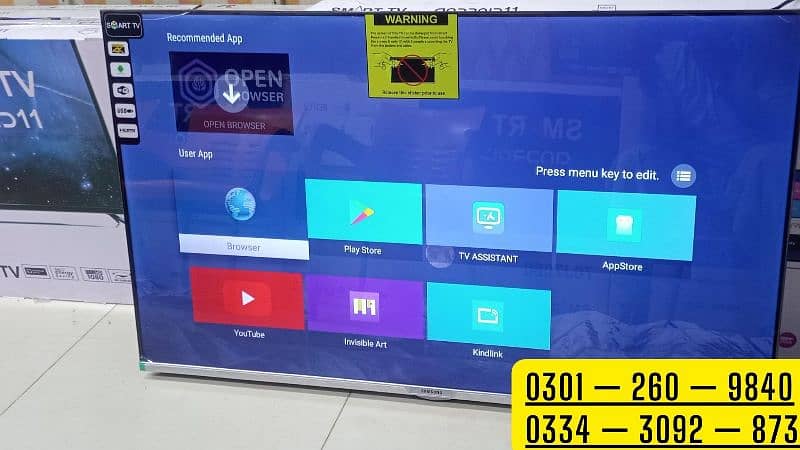 SAMSUNG 65 INCH SMART UHD LED TV ANDROID WITH LIVE CHANNELS 1