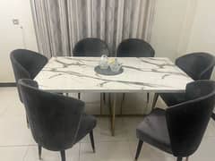 Dining Table with Modern Chairs 0