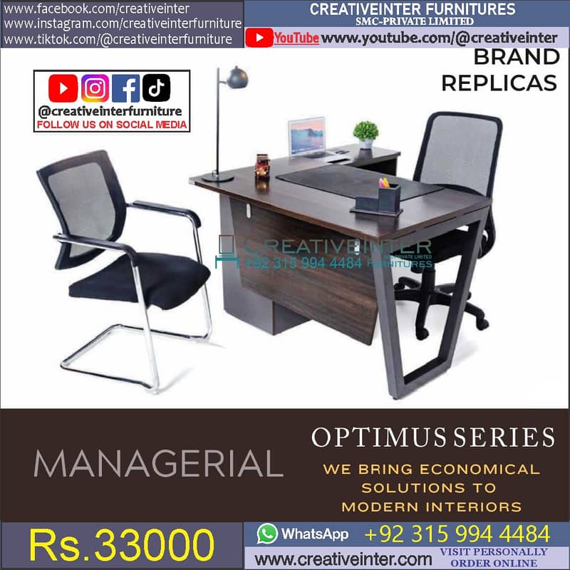 Office Executive table Chair Conference Reception Manager Table Desk 15