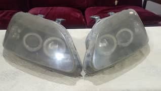 Honda civic 96-97 front grill and head lights