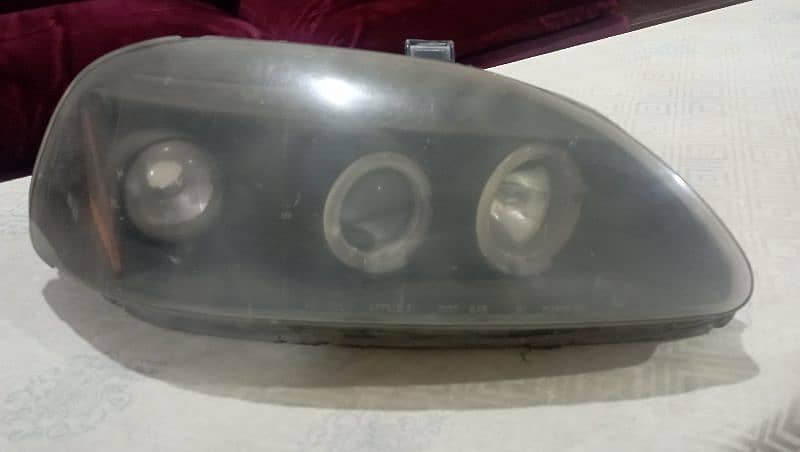 Honda civic 96-97 front grill and head lights 1