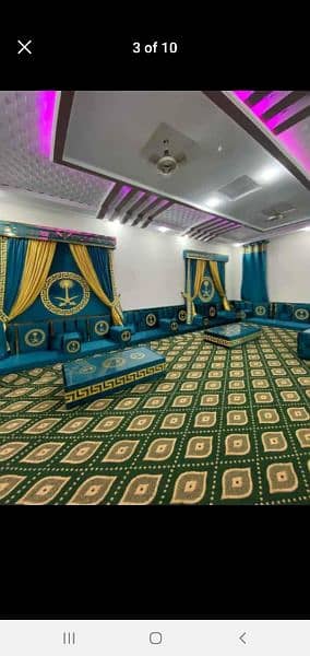 majlis sofa/Arabic Majlis/Arbi Sofa/ running foot 03044333349 0