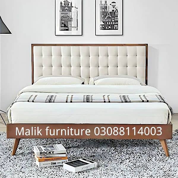 Double bed /side table/furniture/king size bed/wooden bed/ 3