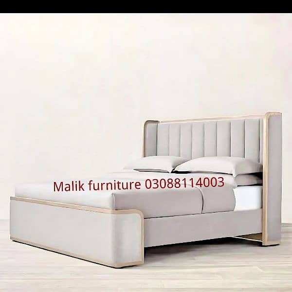 Double bed /side table/furniture/king size bed/wooden bed/ 9