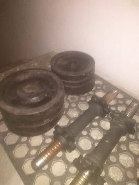 barbell and dumbbell rods and plates 0