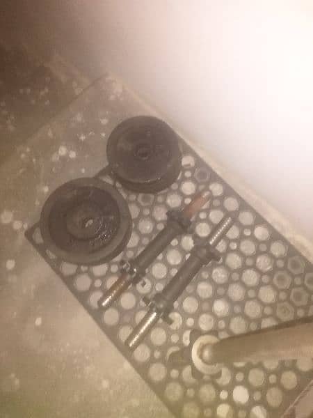 barbell and dumbbell rods and plates 1
