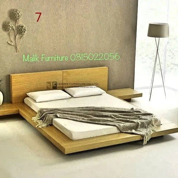 king bed set / double bed / dressing table / side table / wooden 16