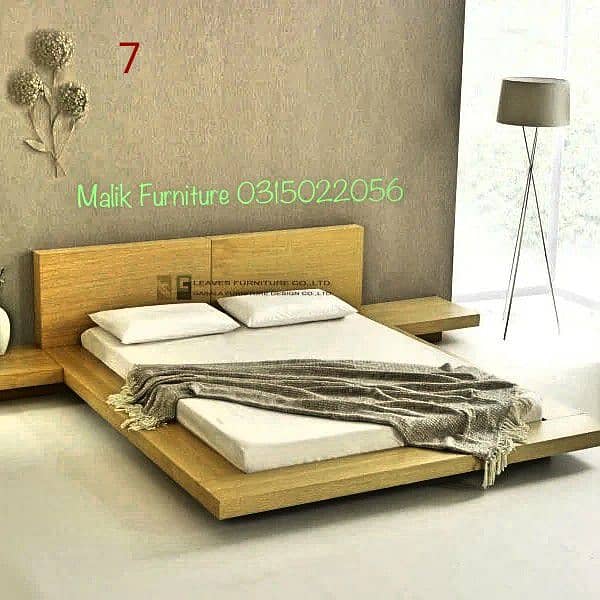 king bed set / double bed / dressing table / side table / wooden 17