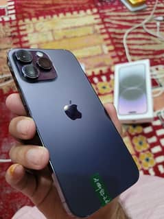 iphon 14 pro max 512 gb with box 99% batry 0