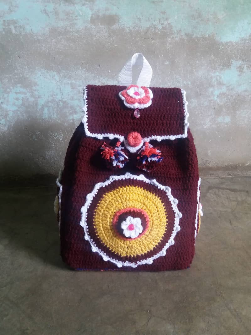 Crochet School Bag 3