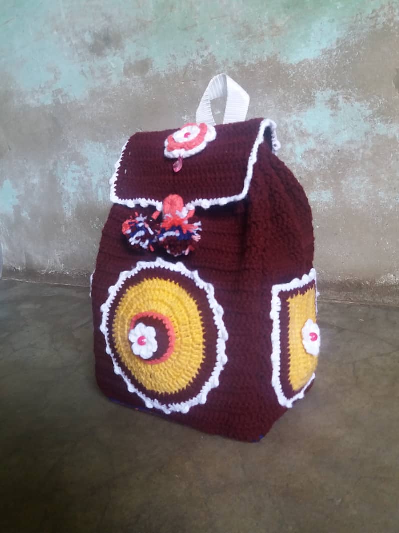 Crochet School Bag 4