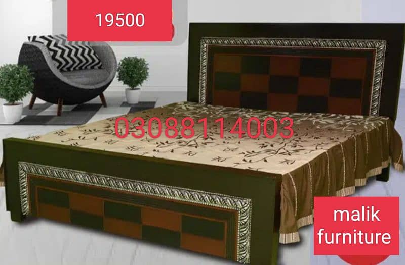 king bed set / double bed / dressing table / side table / wooden 15