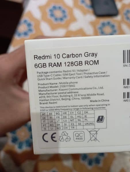 XIAOMI REDMI 10 |  6GB RAM | 128GB ROM 5