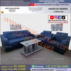 Office sofa table L shape desk corner visitor saloon set latest almari 0