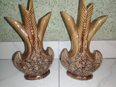 A pair of decoration pieces is for sale for home decor