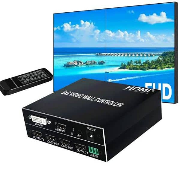 Video Wall Controller 2x2 Hardware based 4k UHD Direct HDMI In out 0