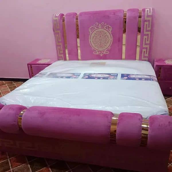 double bed king size /cushion bed /bed set cheap price 9
