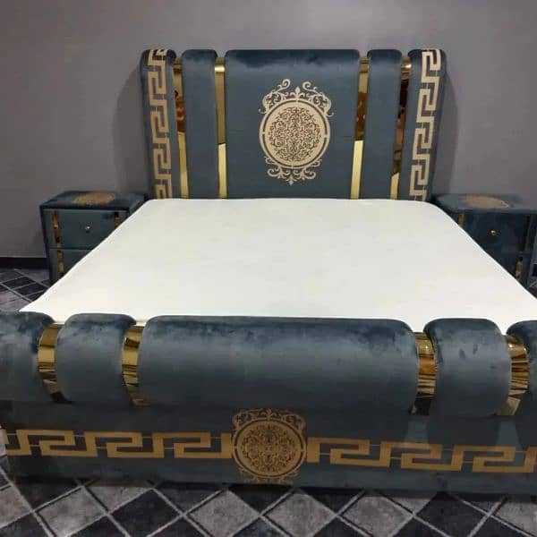 double bed king size /cushion bed /bed set cheap price 11