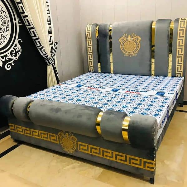 double bed king size /cushion bed /bed set cheap price 14