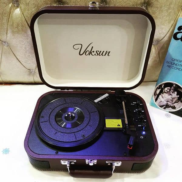 Vokson Turntable Bluetooth USB Aux Gramophone Record player antique 18