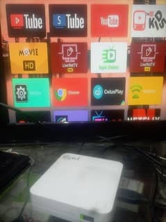 ptcl zte android tv smart box simple tv,lcd ko android bnaye