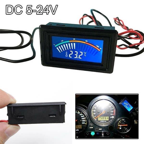 -50-110C Digital LCD Pointer Thermometer Car  Engine  Tempera 0