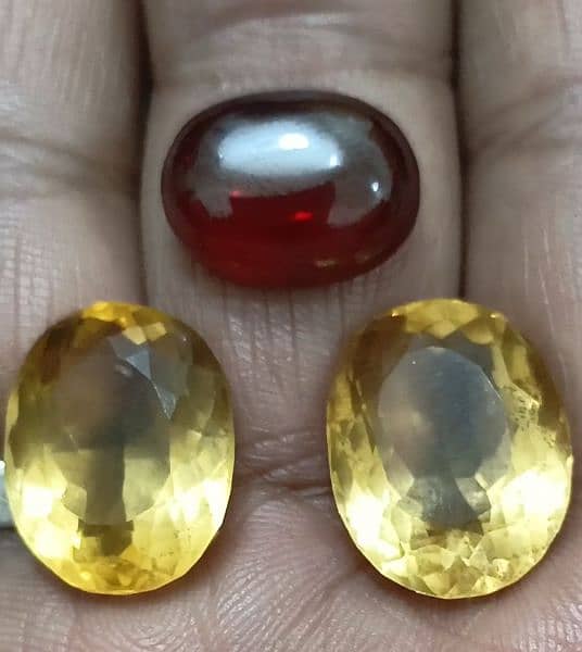 Pukhraj Topaz Natural Stones etc 7