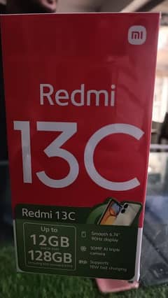 redmi 13c 6gb/128gb box pack all. colors