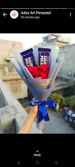 Chocolate surprise gift box . Flower Basket explosion box  03008010073